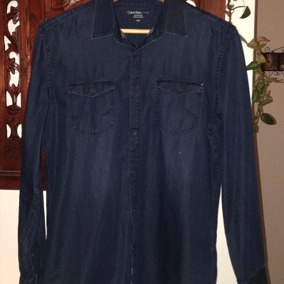 Calvin Klein Denim Shirt, Good condition! - Picture 4 of 5